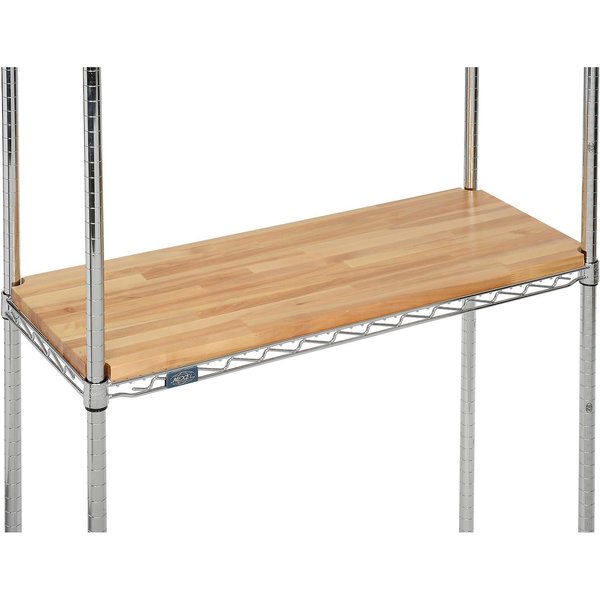 John Boos & Co Hardwood Deck Overlay, 36W x 18D x 1Thick HDO-1836V-N